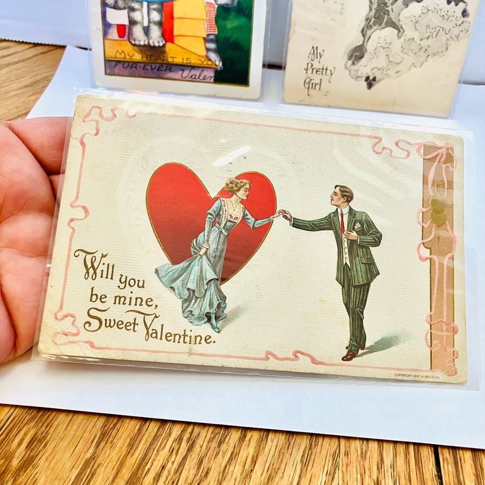 Vintage Early 1900’s Post Cards Lot(3) Posted  1 Cent Read Minor Marks - Picture 3 of 9